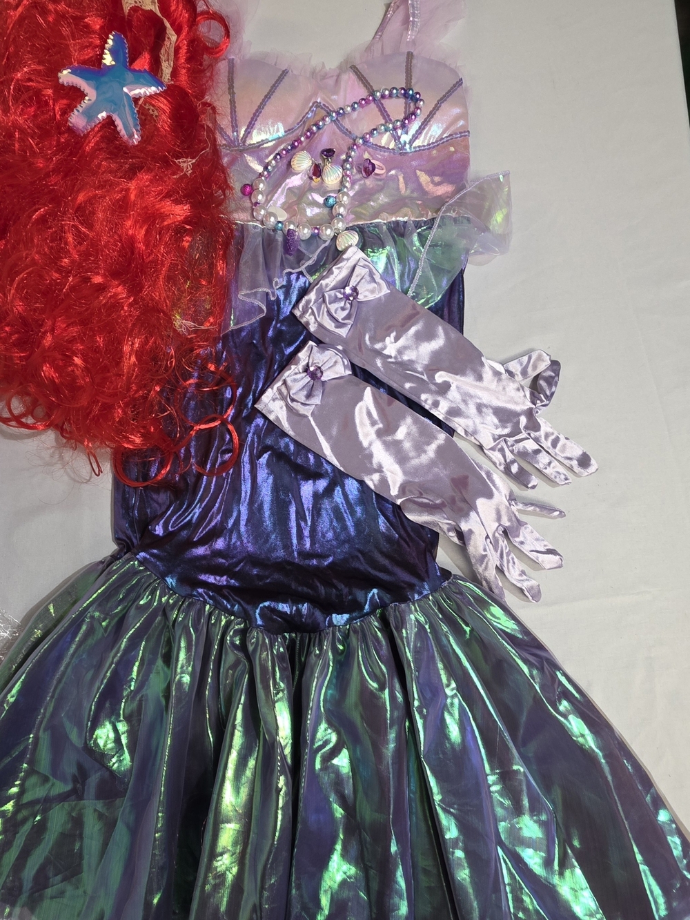 Little Mermaid/Ariel Iridescent Purple Girls  Size 8-10 Mermaid Costume
